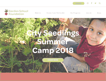 Tablet Screenshot of gardenschoolfoundation.org